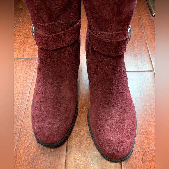 Marc Fisher Mid Calf Suede/leather Boot - Picture 2 of 13